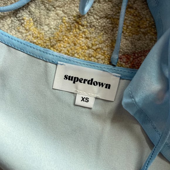 Never Worn - Revolve Super Down Isla Top XS - Tie Dye Pink and Blue XS - Picture 5 of 7